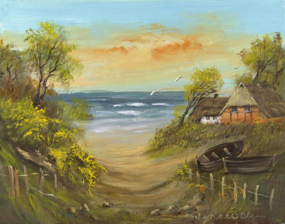 Wall Art Painting id:58285, Name: Path to the beach, Artist: Schottler, Katharina