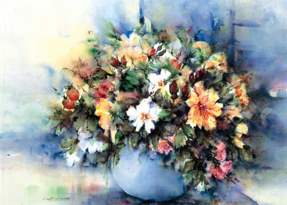 Wall art: Roses from my garden, by Kalsbeek-Vlasma, Klaske