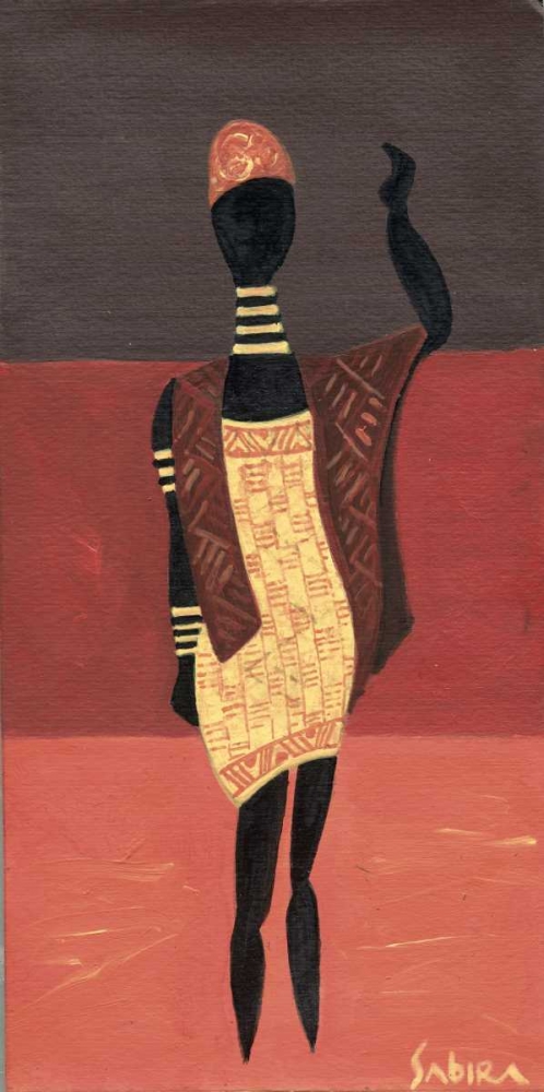 Wall Art Painting id:58310, Name: Afric figura II, Artist: Manek, Sabira