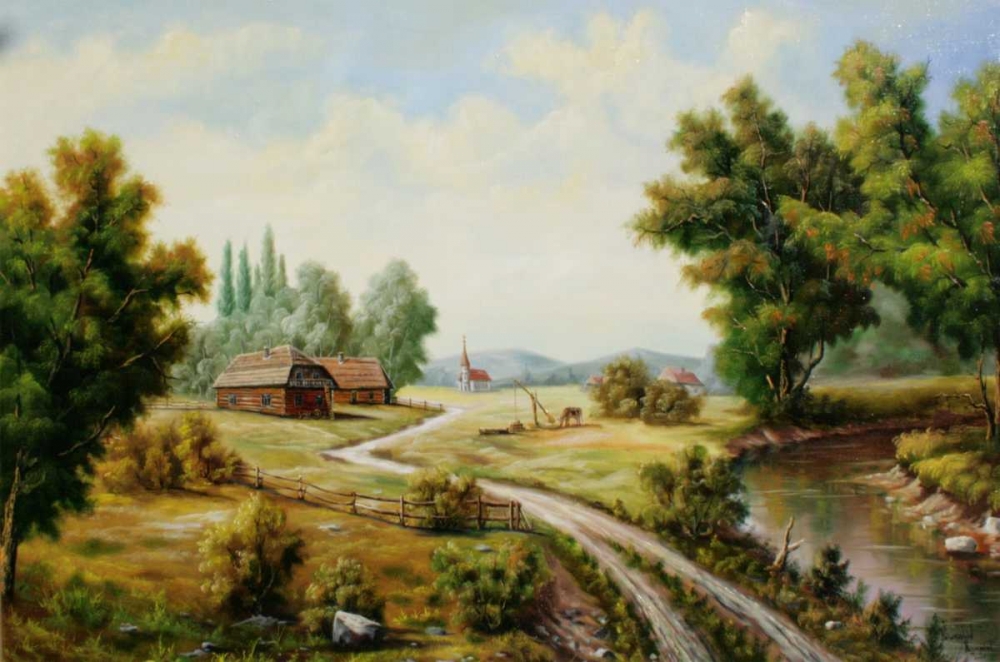 Art Print: Selyskij Pejzaz