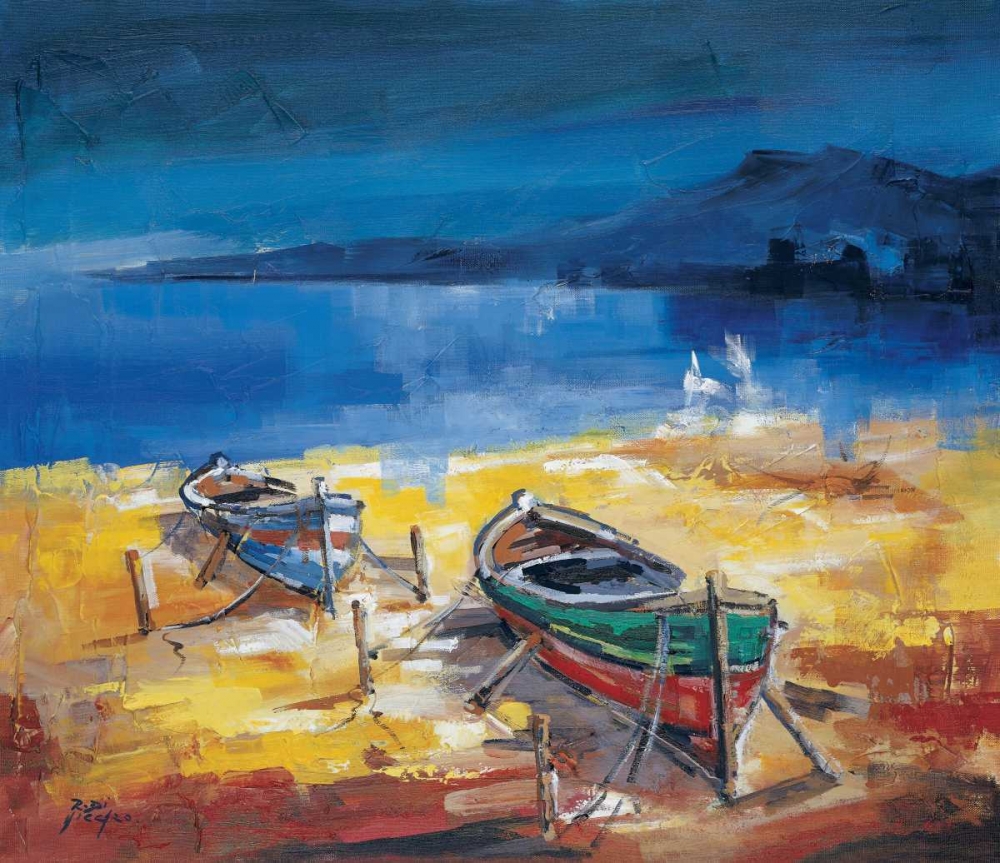 Wall art: Le due barche, by di Viccaro, Roberto