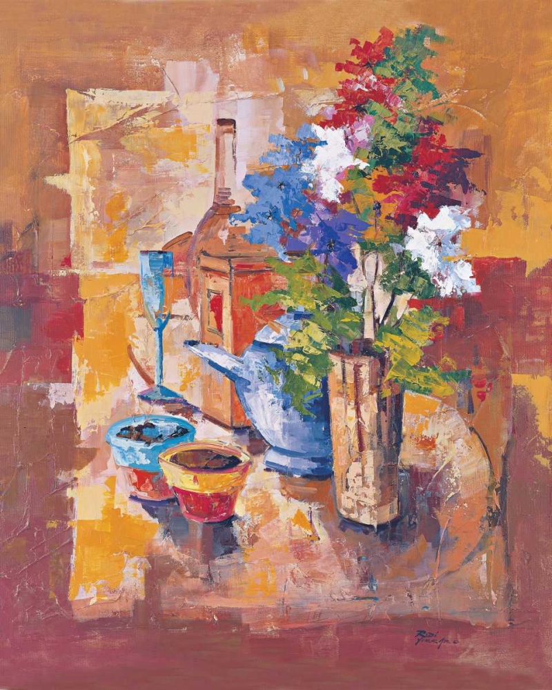 Art Print: Composizione con fiori