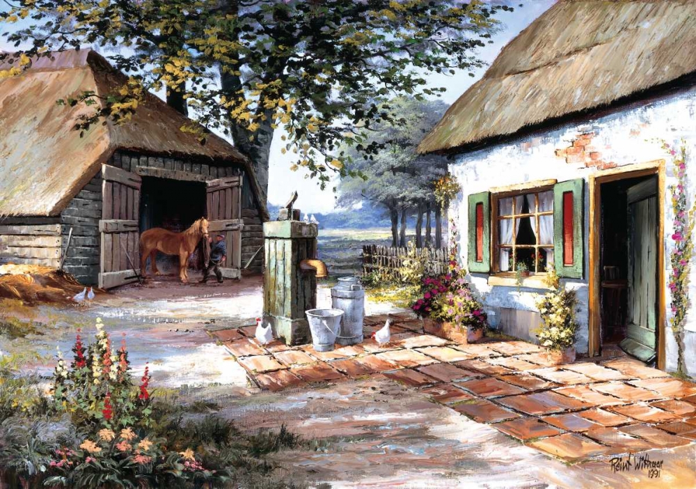 Wall Art Painting id:58655, Name: The farm, Artist: Withaar, Reint
