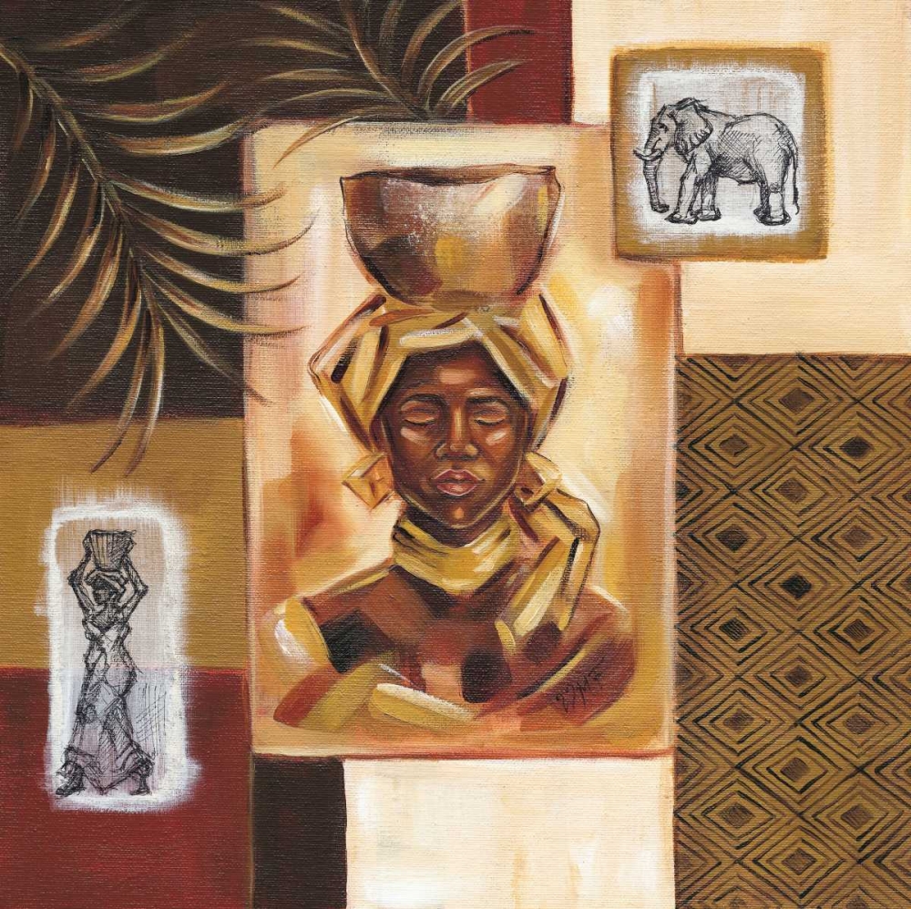 Wall Art Painting id:58789, Name: Out of Africa I, Artist: Fields, Wendy