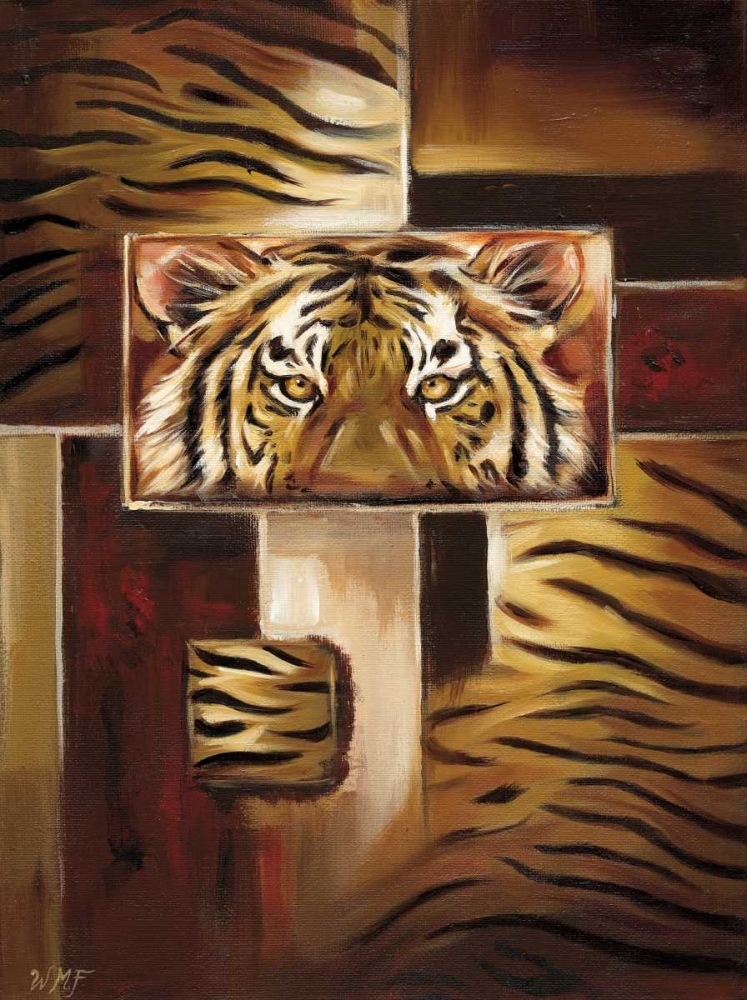 Wall art: Tigers print, by Fields, Wendy