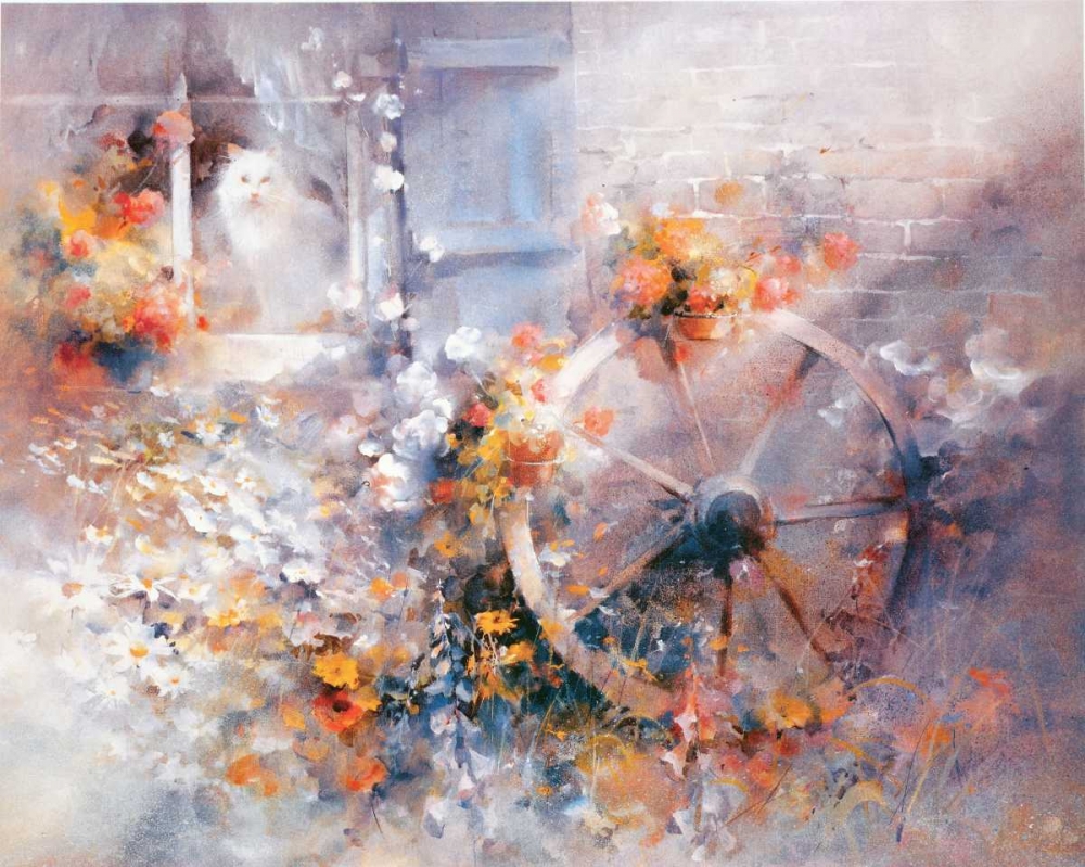 Wall Art Painting id:58835, Name: Floral Cottage, Artist: Haenraets, Willem