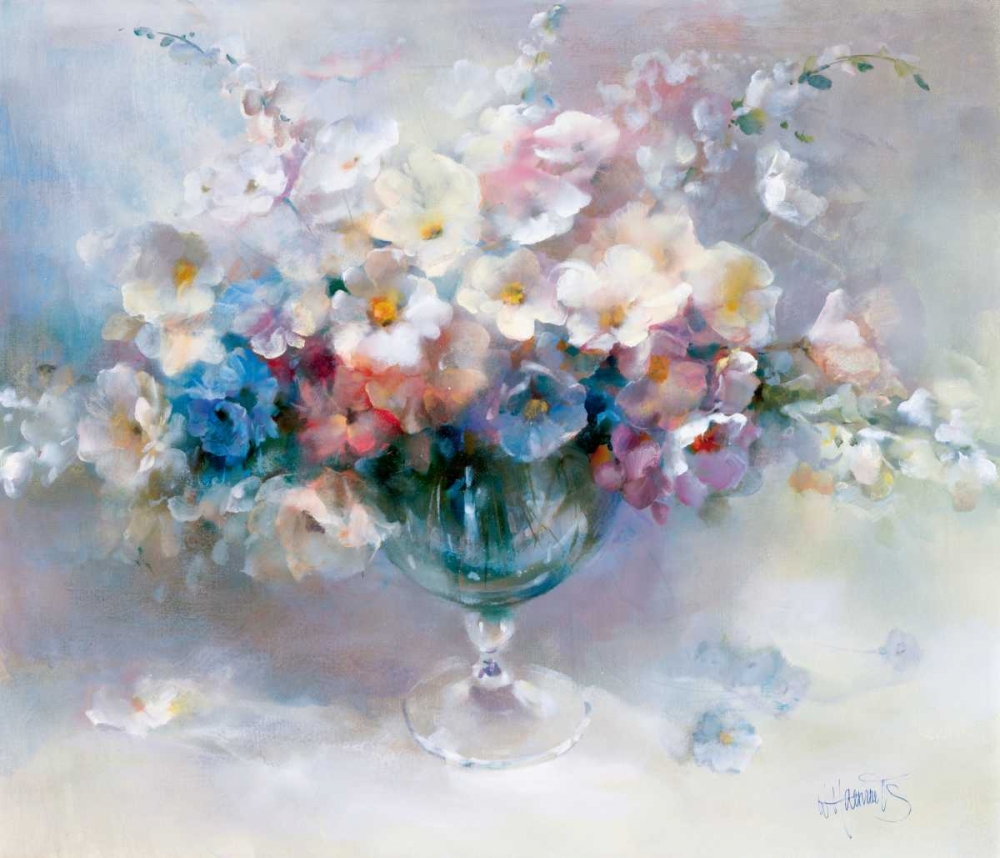 Wall Art Painting id:58865, Name: Crystal flowers, Artist: Haenraets, Willem