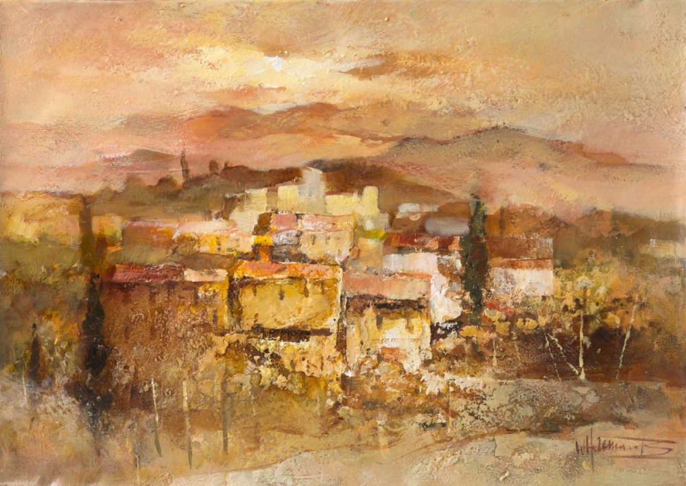 Wall art: Italian village I, by Haenraets, Willem