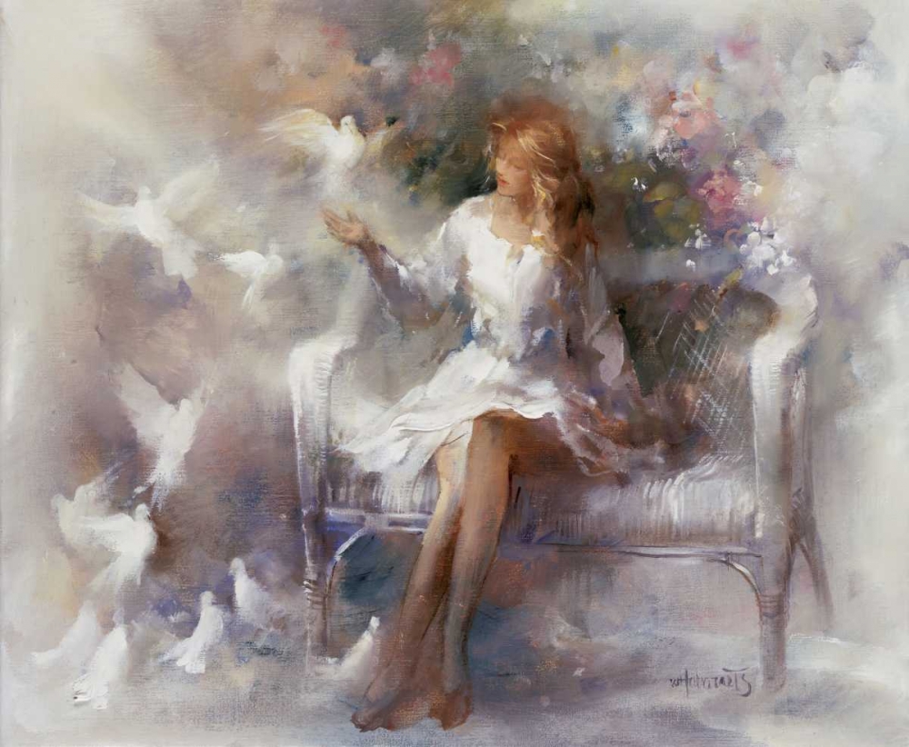 Wall art: White dreams, by Haenraets, Willem