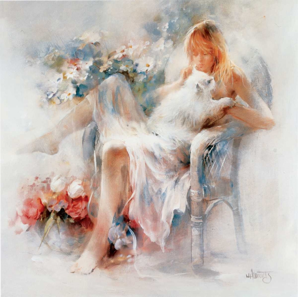 Wall Art Painting id:58996, Name: Young girl, Artist: Haenraets, Willem