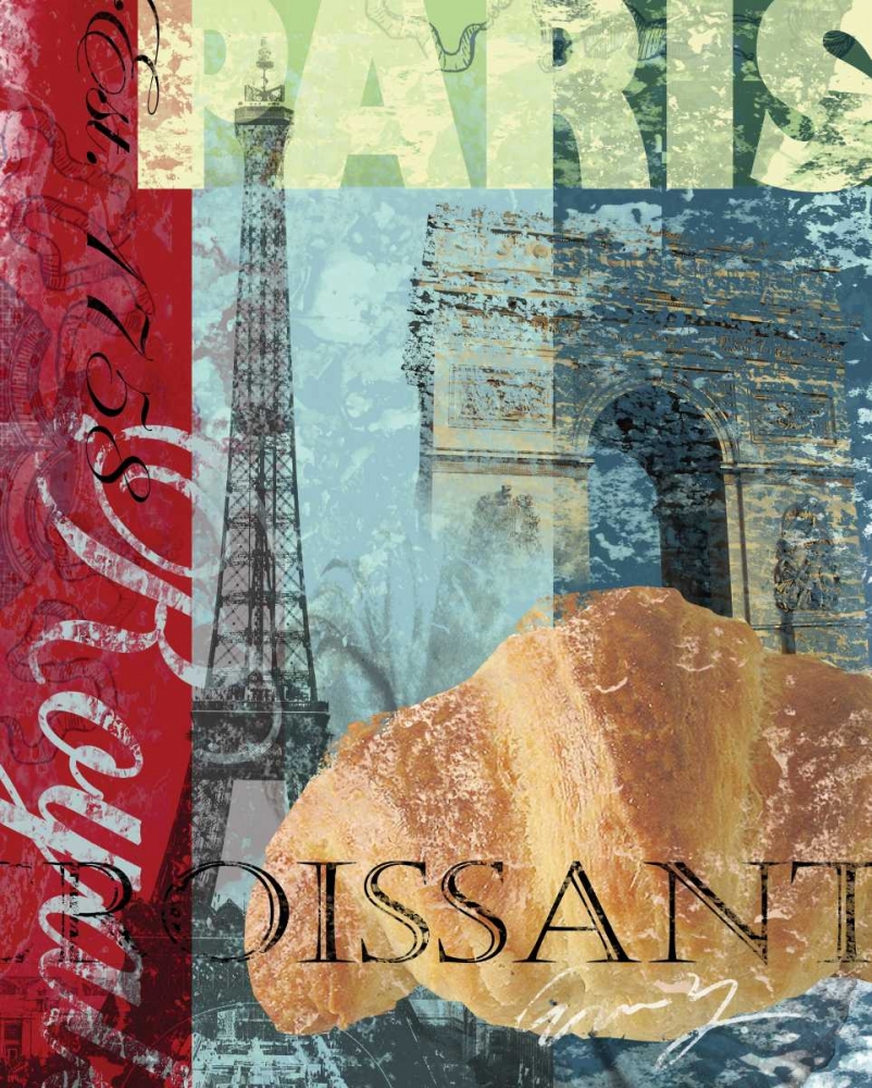 Wall Art Painting id:66928, Name: PARIS CROISSANT, Artist: Yang, Eric