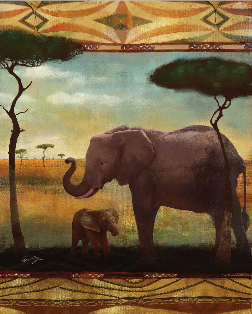 Wall art: JUNGLE GIANTS II, by Yang, Eric