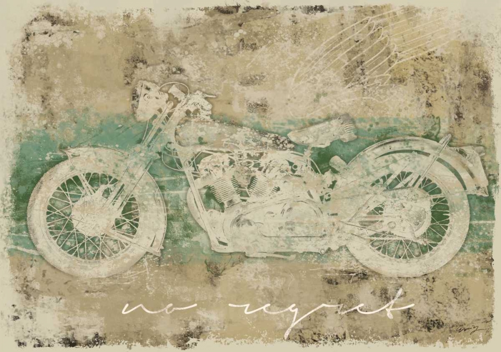 Wall art: NO REGRET MOTORCYCLE, by Yang, Eric