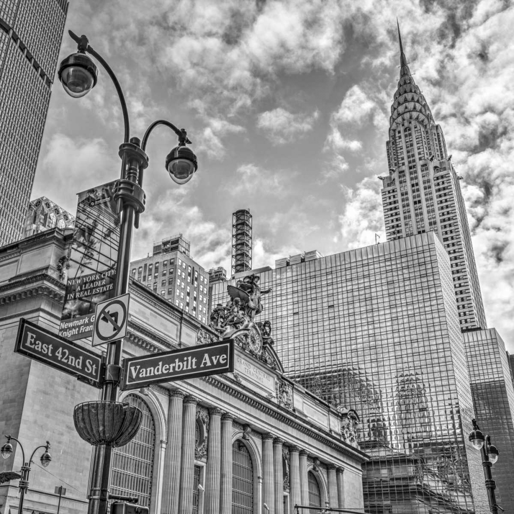 Art Print: New York city scape with Chrysler Building