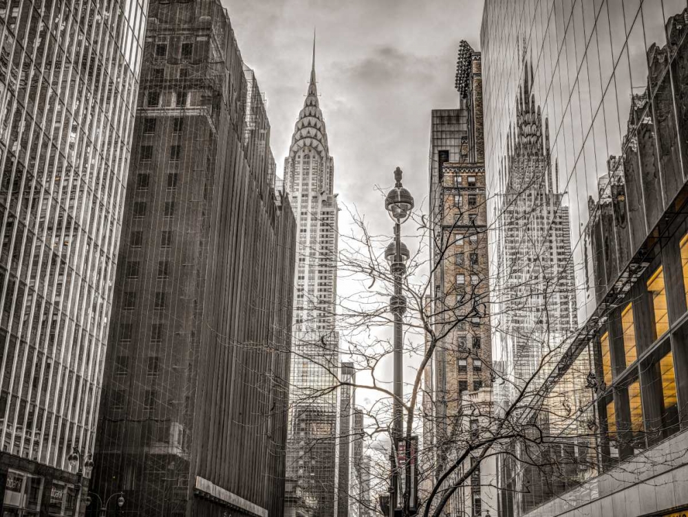 Wall art: New York city scape with Chrysler Building, by Frank, Assaf