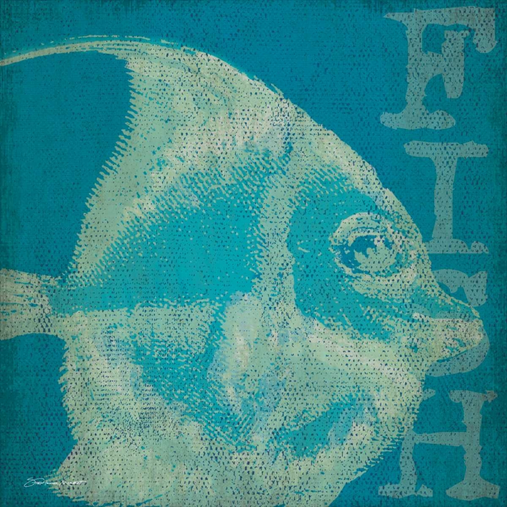Wall Art Painting id:106028, Name: Blue Fish II, Artist: Marrott, Stephanie