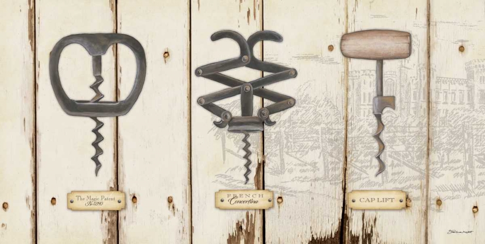 Wall Art Painting id:106105, Name: Corkscrews I, Artist: Marrott, Stephanie