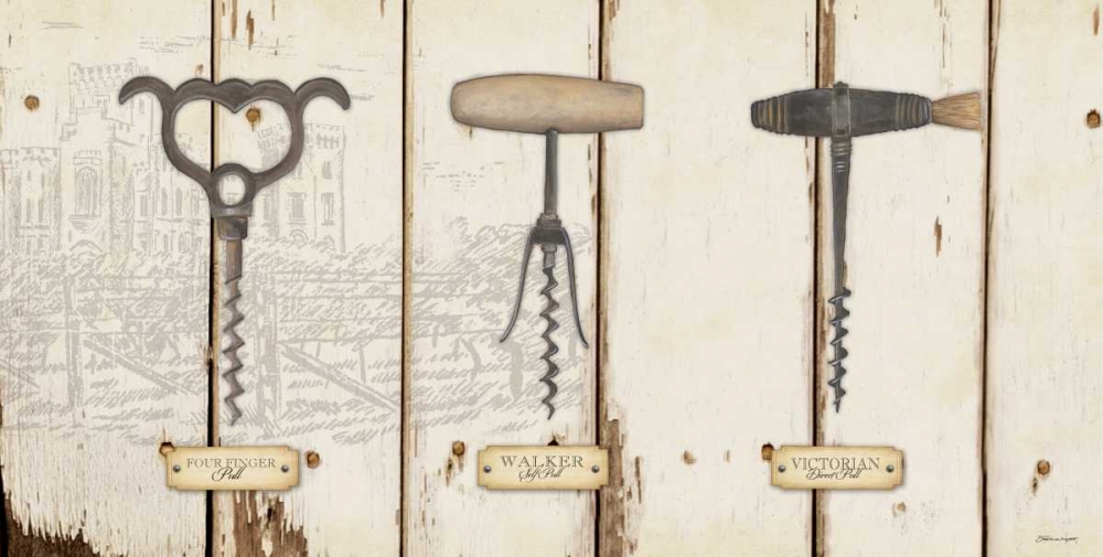 Wall Art Painting id:106106, Name: Corkscrews II, Artist: Marrott, Stephanie