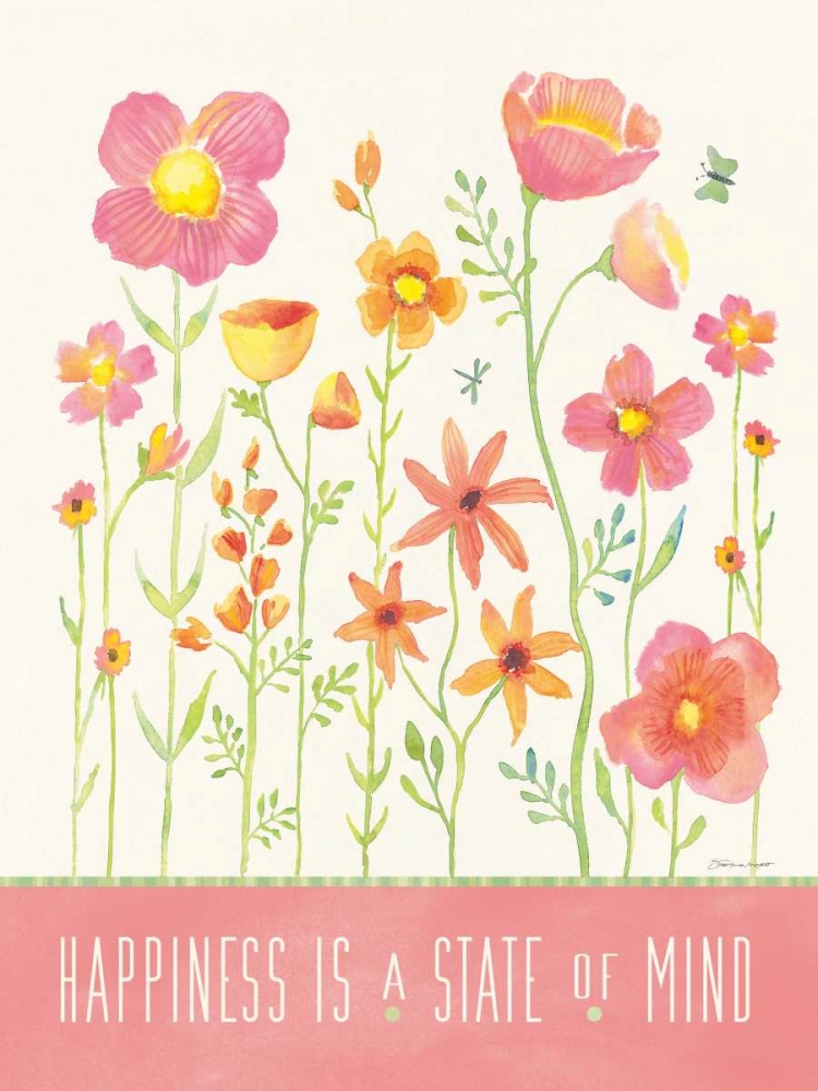 Wall Art Painting id:70316, Name: Happiness Garden, Artist: Marrott, Stephanie