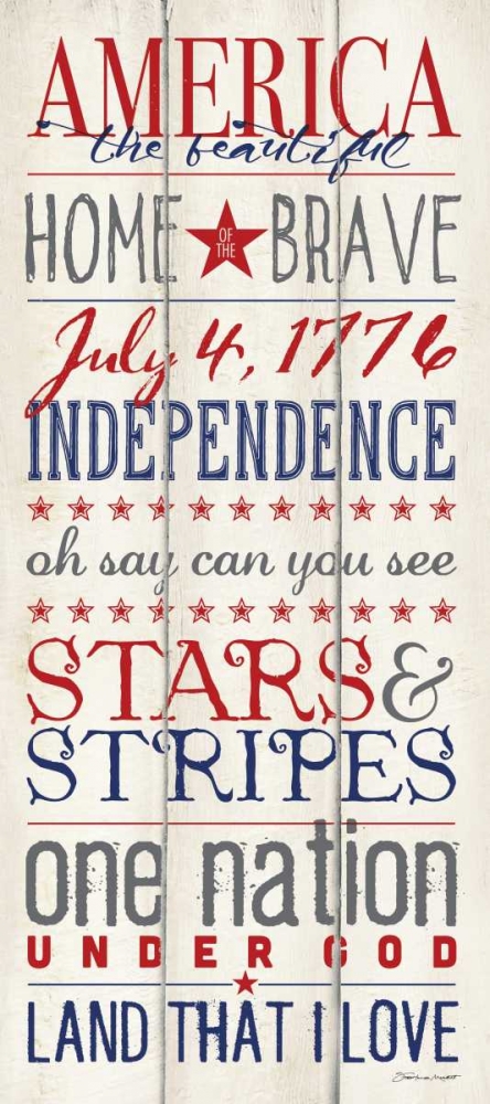 Wall Art Painting id:70380, Name: American, Artist: Marrott, Stephanie