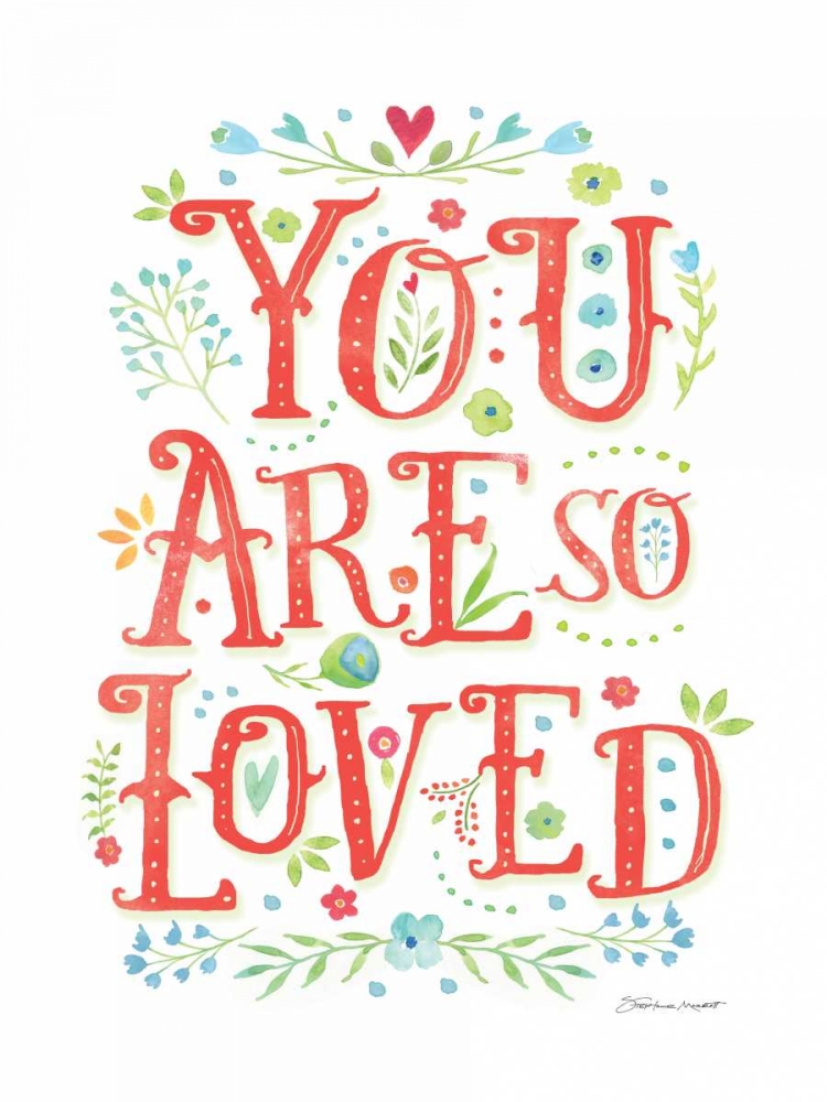 Wall Art Painting id:70415, Name: So Loved, Artist: Marrott, Stephanie