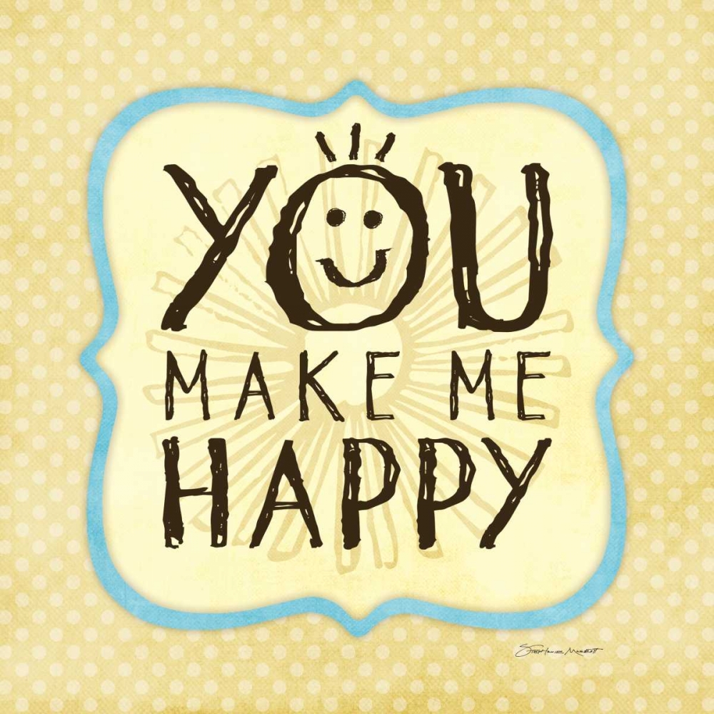 Wall Art Painting id:70470, Name: Happy, Artist: Marrott, Stephanie