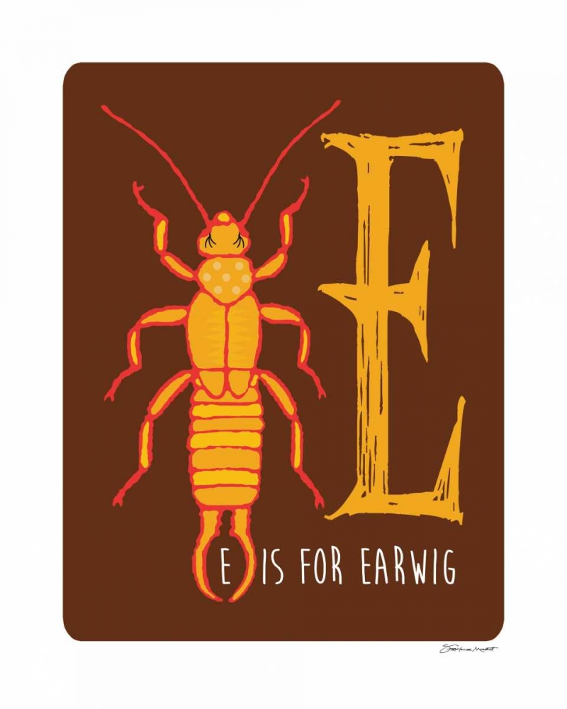 Wall Art Painting id:70513, Name: E is For Earwig, Artist: Marrott, Stephanie