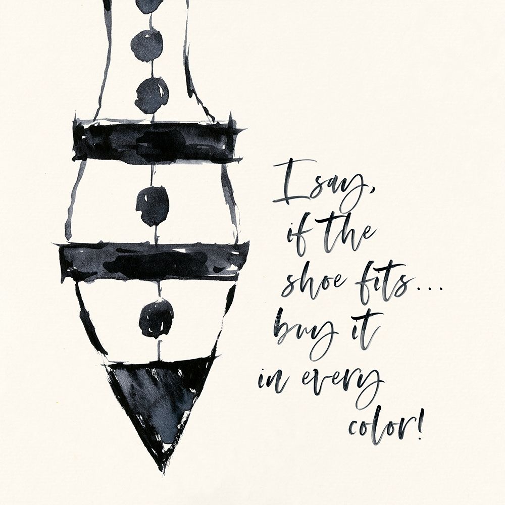 Wall art: If The Shoe Fits, by Marrott, Stephanie