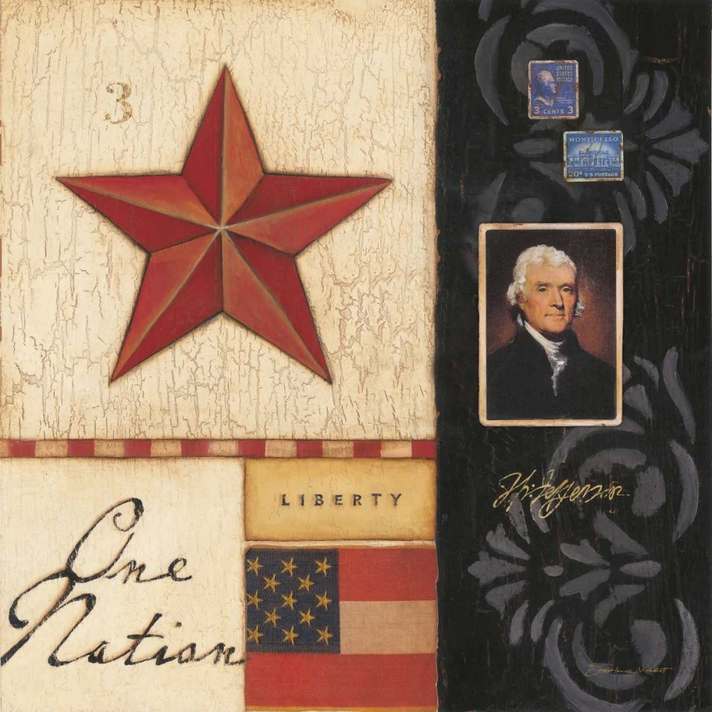 Wall art: One Nation, by Marrott, Stephanie