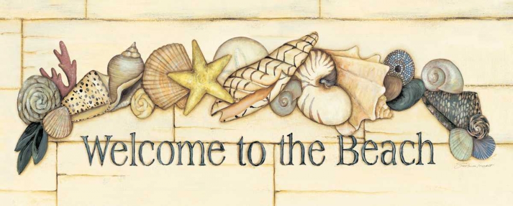 Wall Art Painting id:71218, Name: Welcome to the Beach, Artist: Marrott, Stephanie