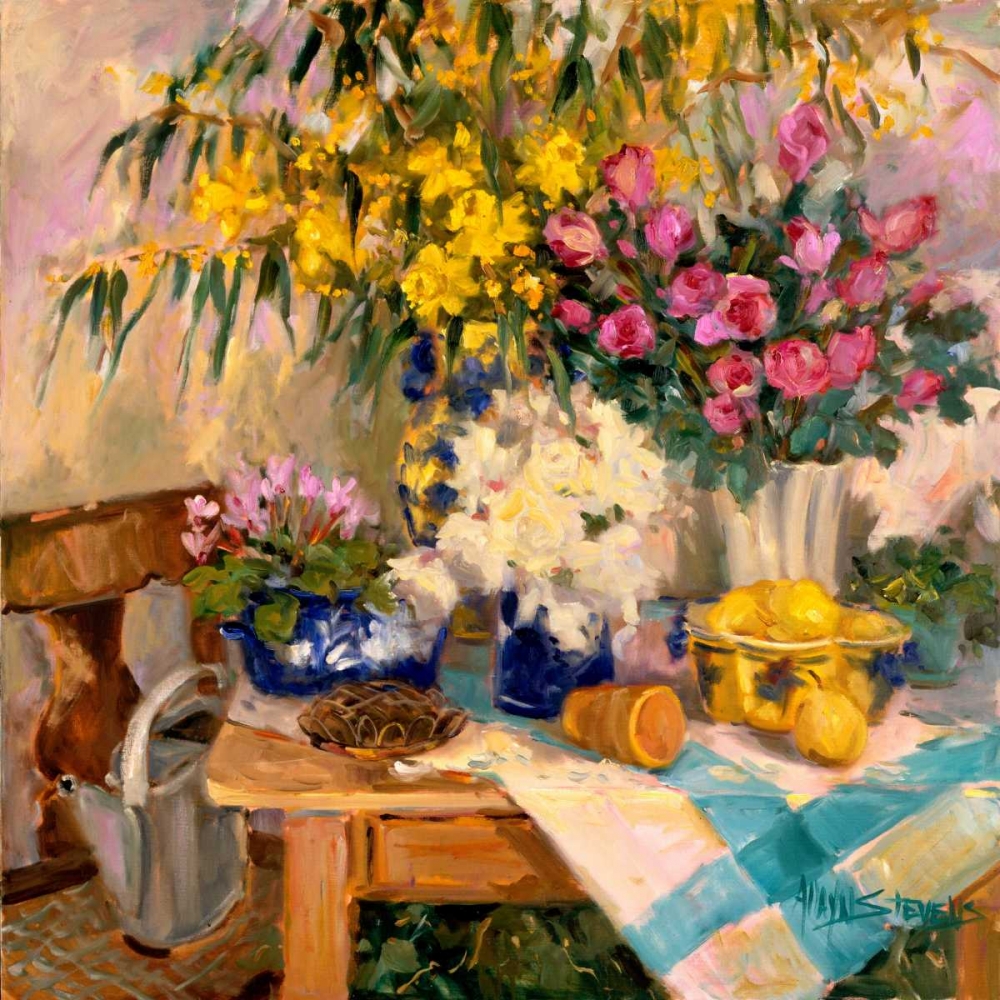 Wall Art Painting id:83031, Name: Fresh Flowers II, Artist: Stevens, Allayn