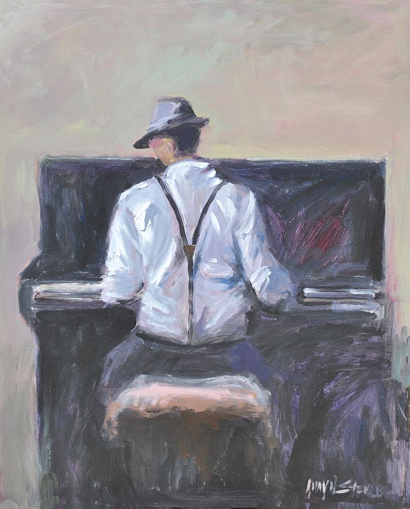 Wall Art Painting id:350575, Name: Play Me A Tune, Artist: Stevens, Allayn