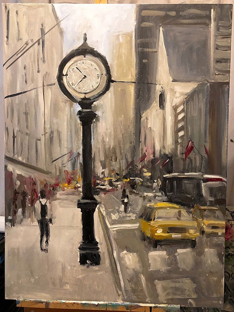 Wall Art Painting id:350589, Name: City Time, Artist: Stevens, Allayn