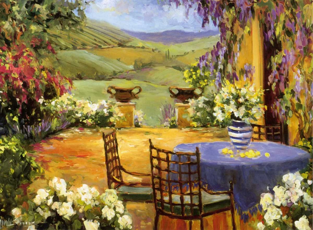 Art Print: Countryside Terrace