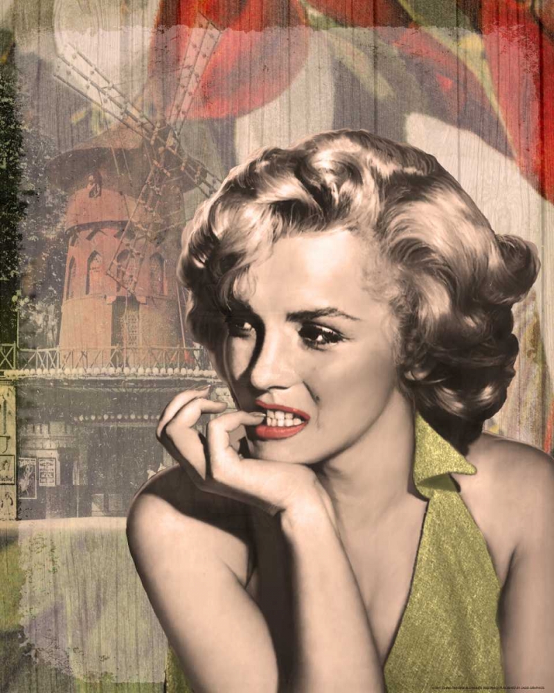 Wall art: The Thinker Red Lips, by Consani, Chris