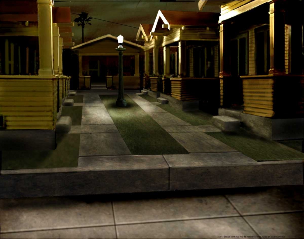 Wall art: Bungalows, by Dean, Bruce