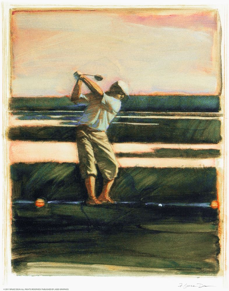 Wall art: Golfer, by Dean, Bruce