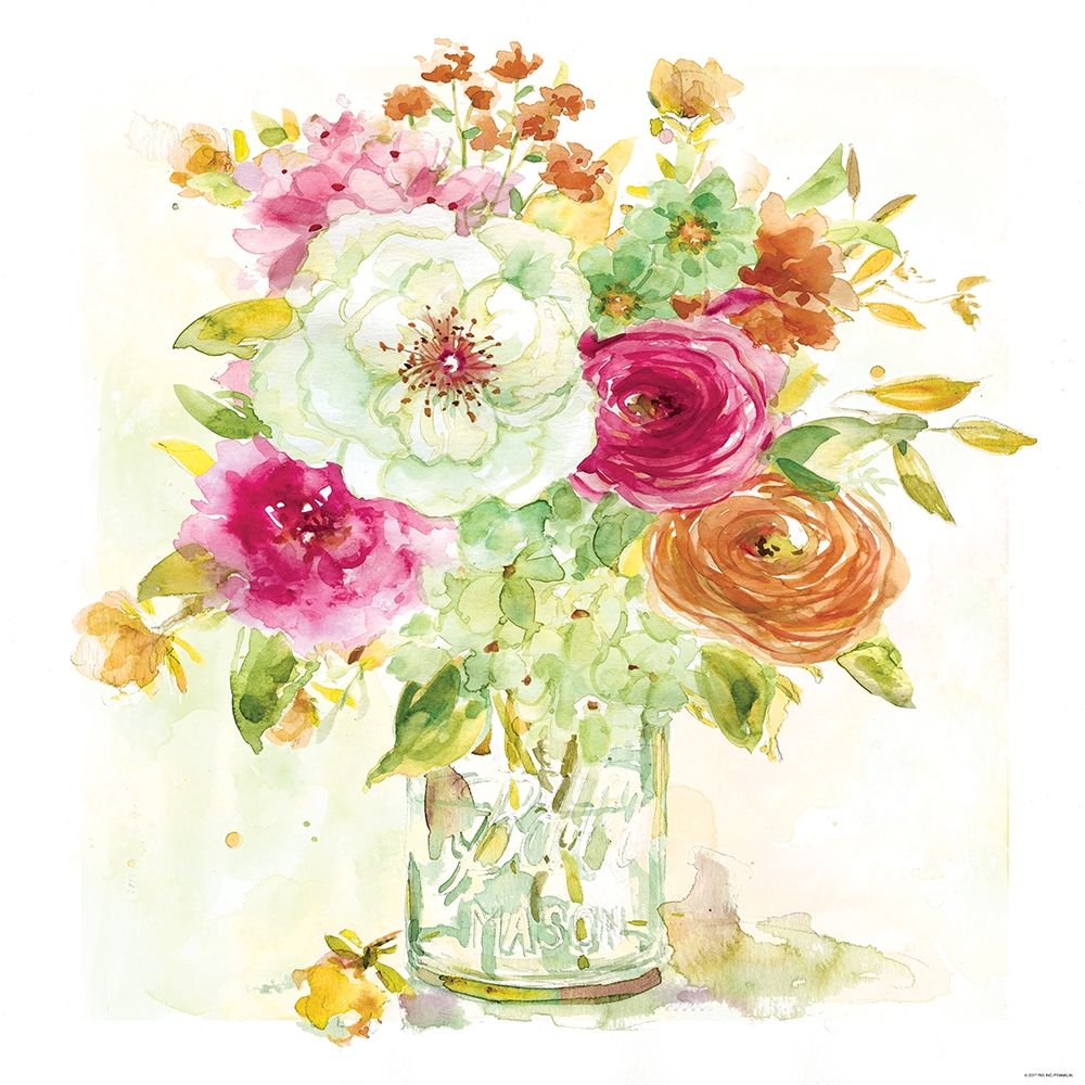 Wall Art Painting id:213341, Name: Garden Jar 5, Artist: Franklin, Elizabeth