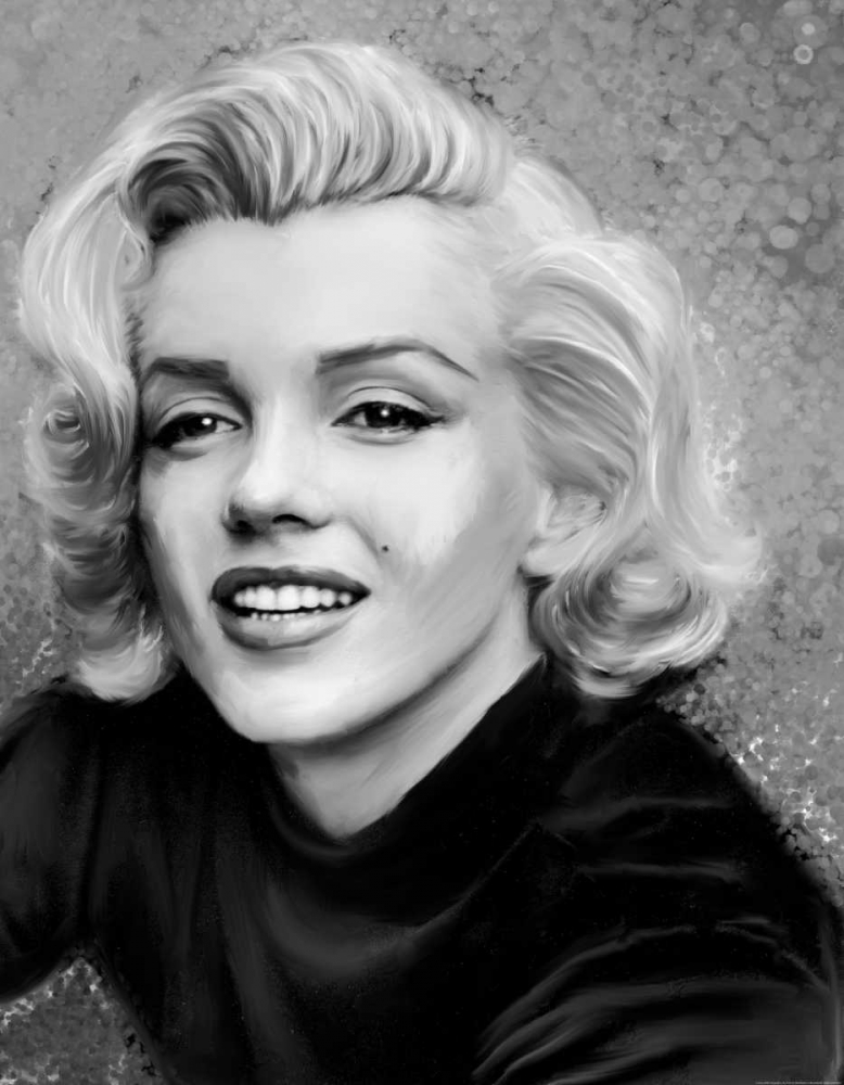 Wall Art Painting id:172635, Name: Smile In Gray Sparkle, Artist: Michaels, Jerry