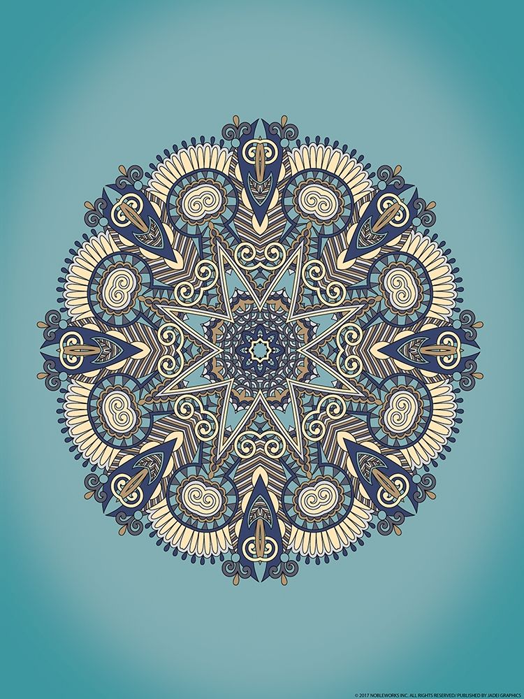 Wall art: Mandala 3, by Nobleworks, Inc.