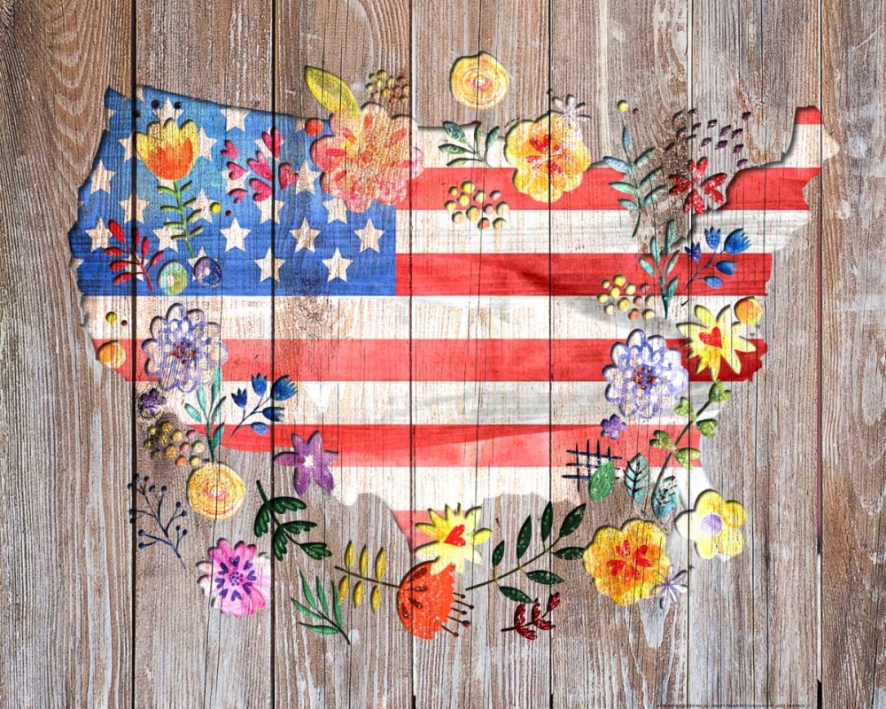 Wall Art Painting id:172661, Name: Flag 1, Artist: Nobleworks, Inc.