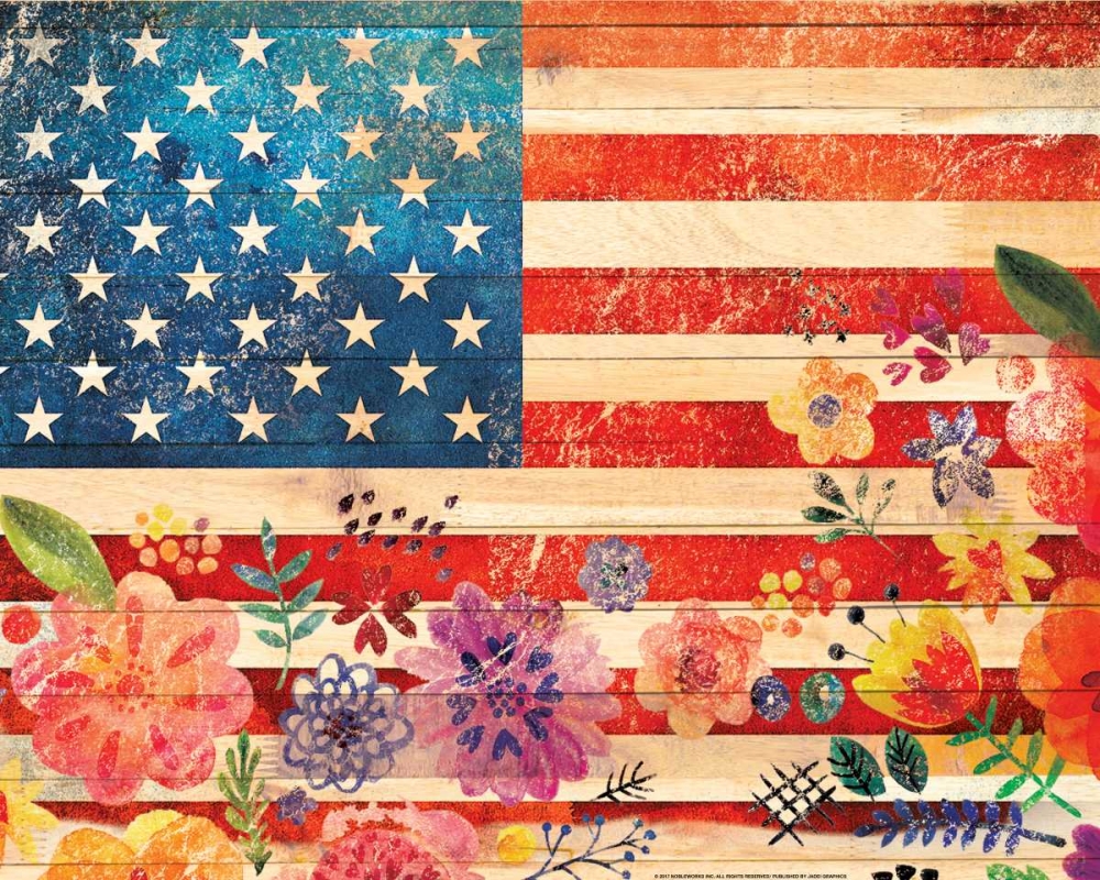 Wall Art Painting id:172665, Name: Flag 5, Artist: Nobleworks, Inc.
