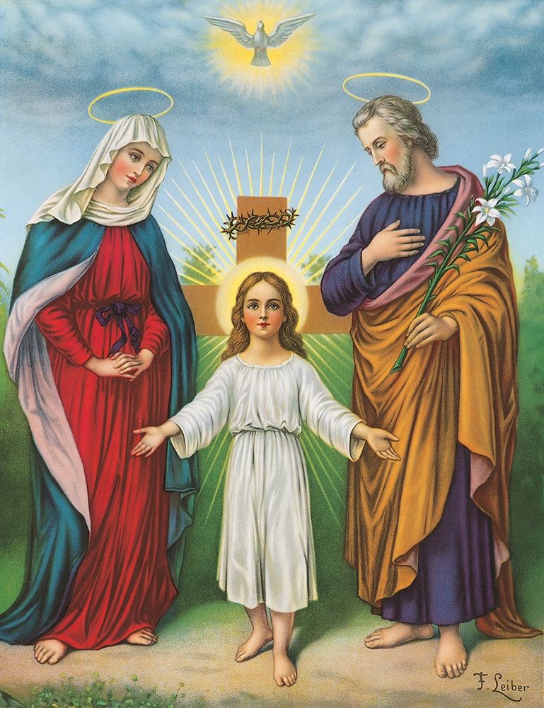 Art Print: JESUS, MARIA, JOSEPH