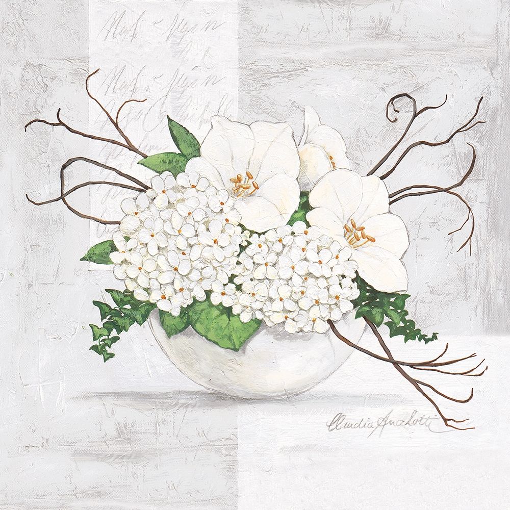 Wall Art Painting id:208956, Name: Green Blossom, Artist: Ancilotti, Claudia