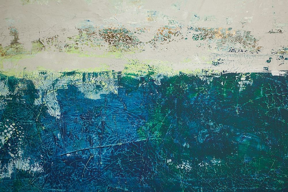 Art Print: Türkis mit Gold