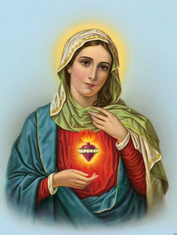 Art Print: Hl. Herz Mariae