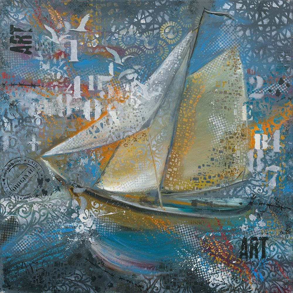 Wall art: Sails in blue, by Mizo