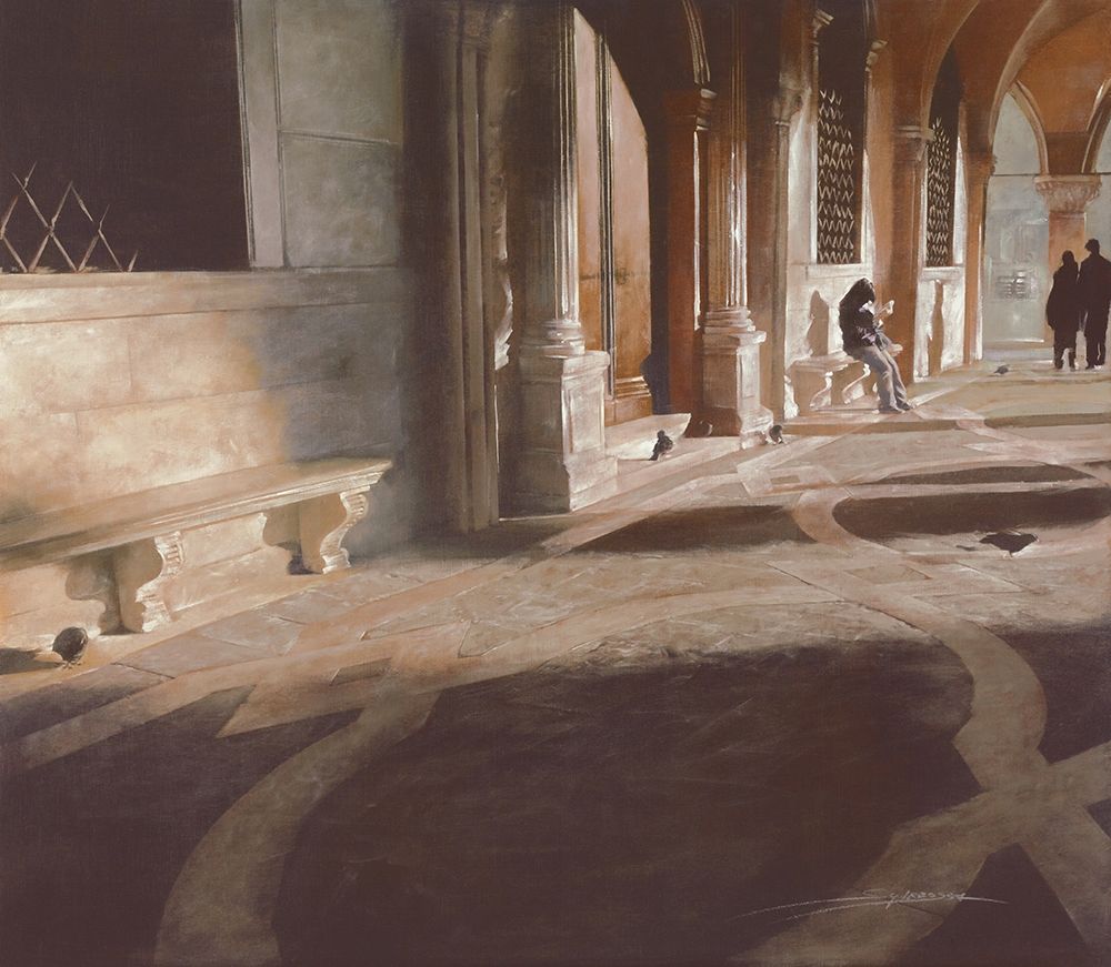 Art Print: LEGGENDO TRANQUILLAMENTE