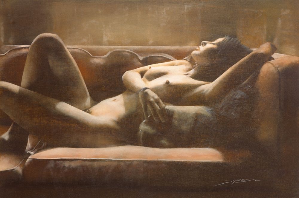 Art Print: CALDE LUCI SU OLIVIA