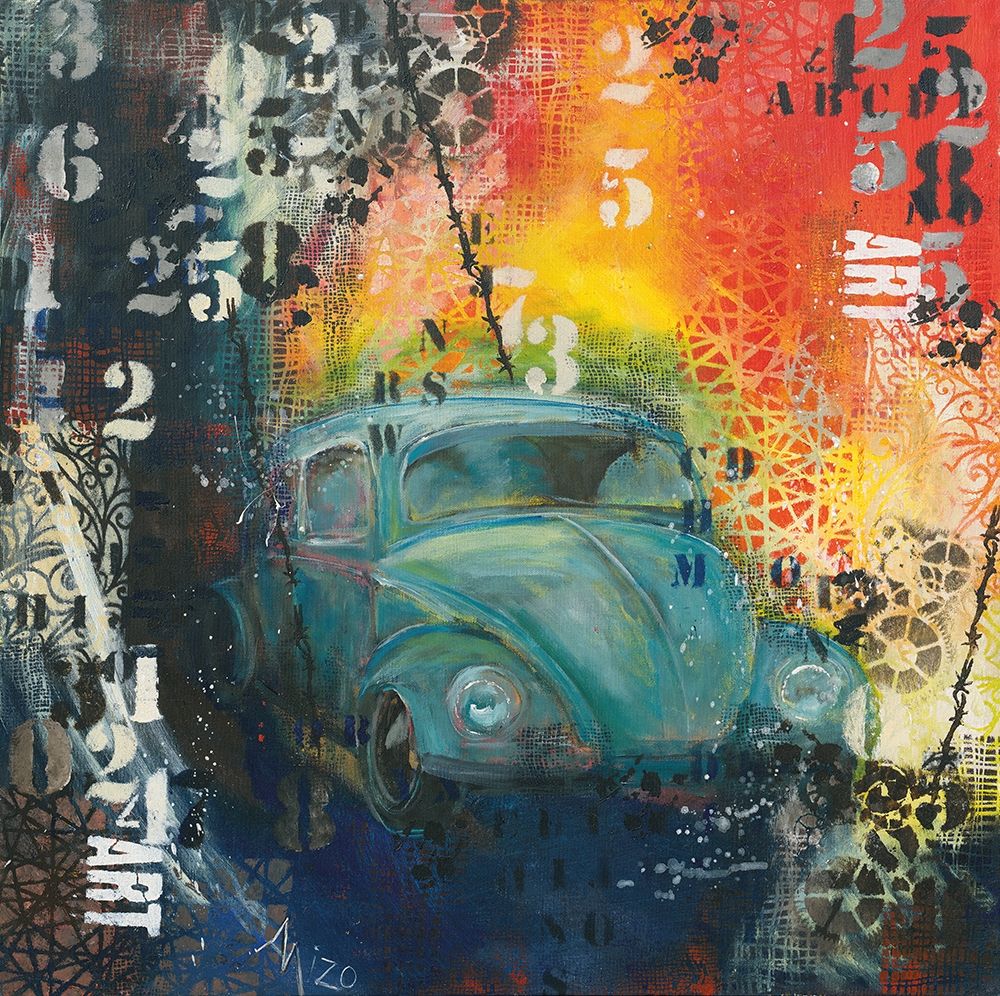 Wall Art Painting id:248259, Name: POP BEETLE, Artist: Mizo